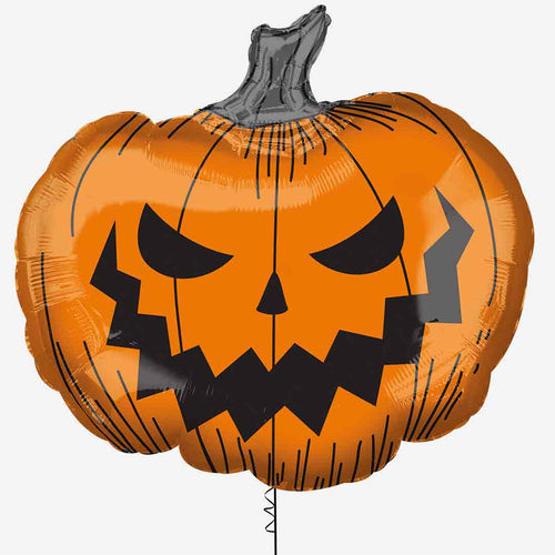 Hallows' Eve Pumpkin Extra Large Inflated Foil Balloon